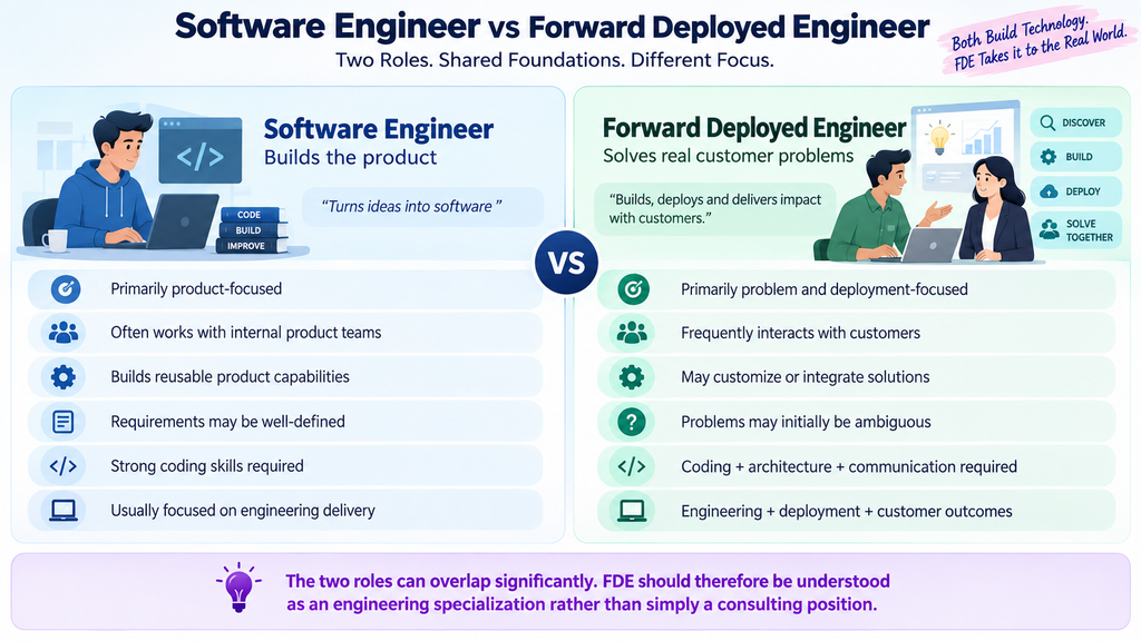 Software Engineer vs Forward Deployed Engineer Software Engineer vs Forward Deployed Engineer