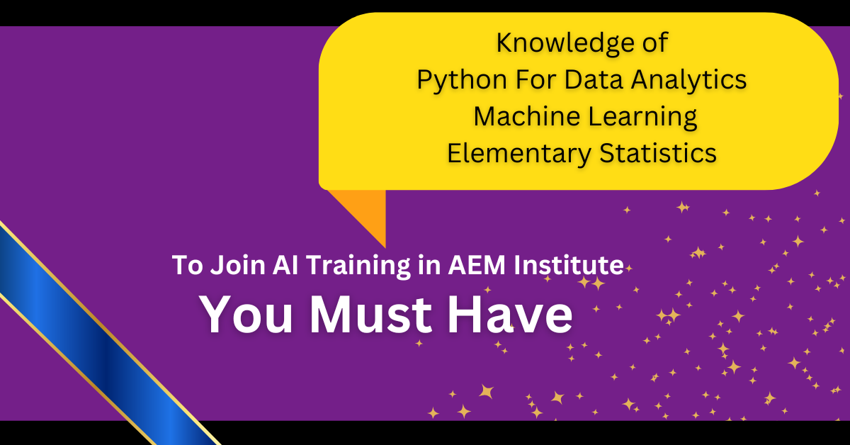 Artificial Intelligence Course in Kolkata pre requisite